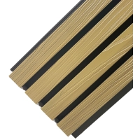 WPC fasadni panel, 219x2900mm, dve barvi, SVETLI HRAST & ČRNA (0.63 m²)