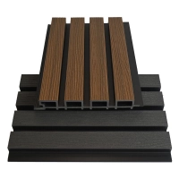 WPC fasadni panel DARK TEAK/ČRNA, 219x2900 mm, valovita tekstura, half co-extrusion (0,63 m²)