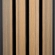 WPC fasadni panel TEAK/ČRNA, 219x2900 mm, valovita tekstura, half co-extrusion (0,63 m²)